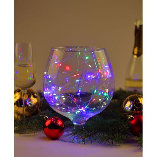 Гирлянда светодиодная "Нить" 5м 50LED IP20 мультиколор АА ЭРА Б0047959