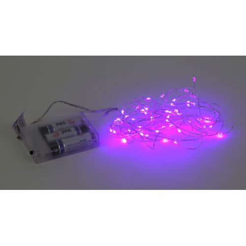 Гирлянда светодиодная "Нить" 5м 50LED сирен. свет АА ЭРА Б0047961