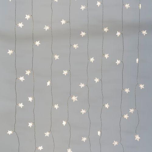 Гирлянда ENIZ-64W занавес "Звездочки" 64 LED 1.2х1.3м тепл. бел. IP20 провод 3м Эра Б0051876