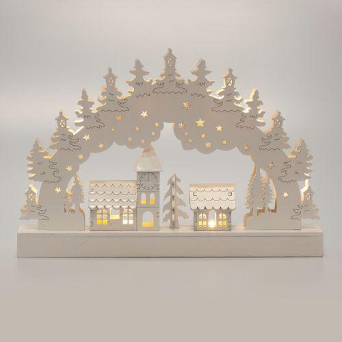 Светильник декоративный новогодний Зима 32х20см IP20 2хAA с подсветкой Эра Б0051929