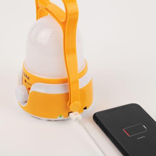 Фонарь светодиодный кемпинговый KA-801 "Гном" 4Вт аккумуляторный 1700мА.ч 5В USB подвес + диммер Эра Б0054040