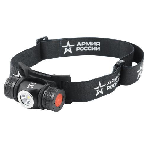 Вонарь светодиодный налобный  аккумуляторный GA-502 5B, 5 режимов, черный, на магните, micro-USB