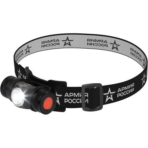 Вонарь светодиодный налобный  аккумуляторный GA-502 5B, 5 режимов, черный, на магните, micro-USB