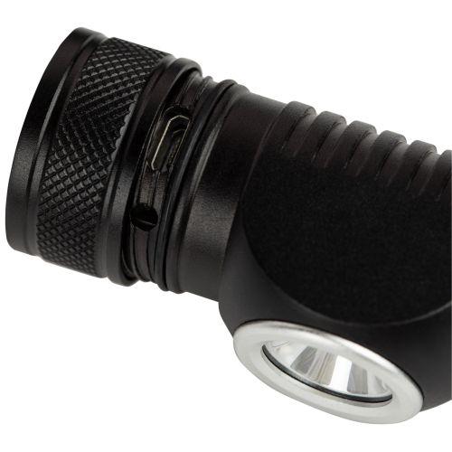 Вонарь светодиодный налобный  аккумуляторный GA-502 5B, 5 режимов, черный, на магните, micro-USB