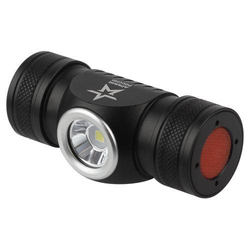 Вонарь светодиодный налобный  аккумуляторный GA-502 5B, 5 режимов, черный, на магните, micro-USB