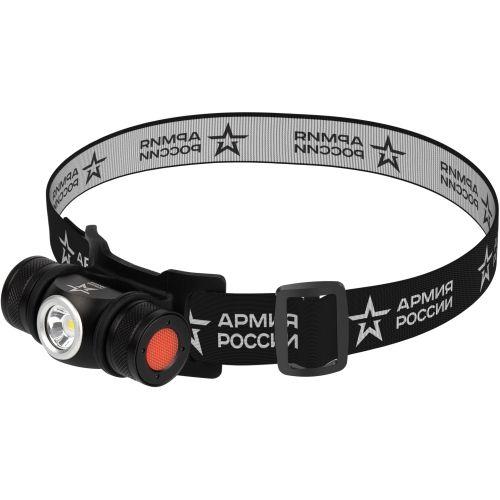 Вонарь светодиодный налобный  аккумуляторный GA-502 5B, 5 режимов, черный, на магните, micro-USB