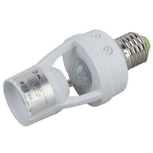 Датчик движения MD 015 E27 60Вт 360град. 6м IP20 (501600) бел. Эра Б0043792