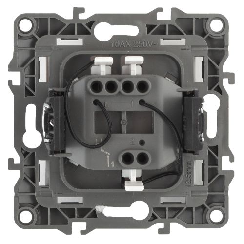 Выключатель 1-кл. СП Эра12 12-1102-01 10А IP20 250В 10AX с подсветкой механизм бел. Эра Б0014633