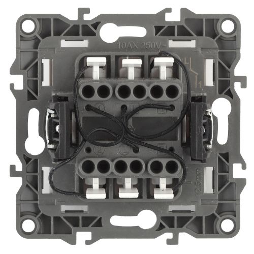 Выключатель 2-кл. СП Эра12 12-1105-01 10А IP20 250В 10AX с подсветкой механизм бел. Эра Б0014657