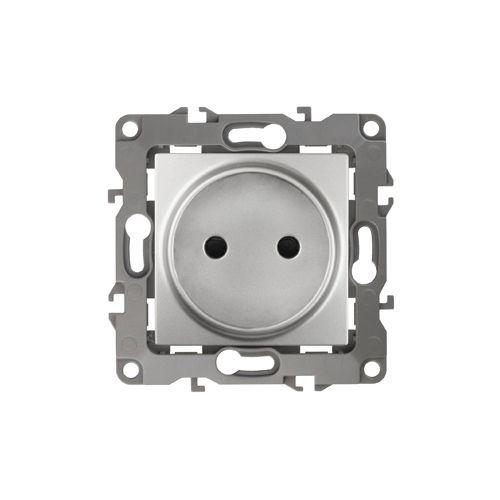 Розетка 1-м СП Эра12 12-2105-03 16А IP20 16AX 250В 2P механизм алюм. Эра Б0018256