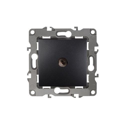 Розетка телевизионная одиночная TV 1мод. Эра12 12-3101-05 IP20 антрацит Эра Б0014709