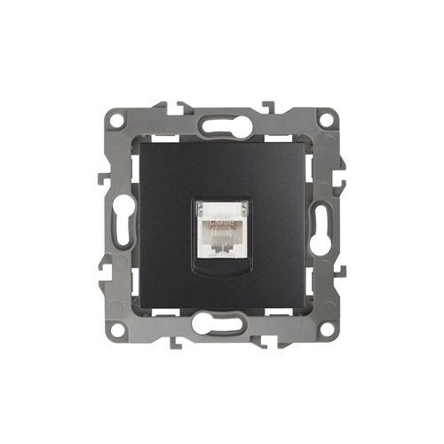 Розетка компьютерная Эра12 12-3107-05 RJ45 антрацит Эра Б0014727