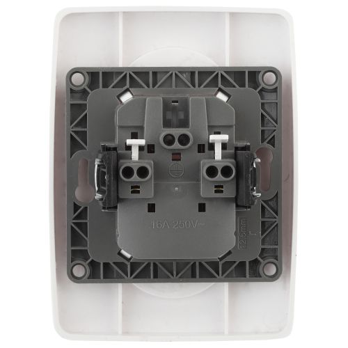 Розетка 2-м СП Эра12 12-2107-01 16А IP20 16AX 250В 2х2P бел. Эра Б0031238