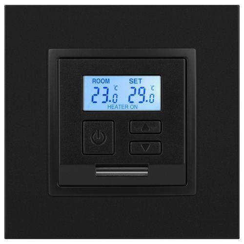 Терморегулятор универс.230В-Imax16А, Эра Elegance, антрацит,14-4111-05 (Б0034379)