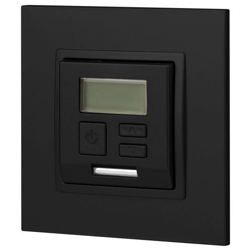 Терморегулятор универс.230В-Imax16А, Эра Elegance, антрацит,14-4111-05 (Б0034379)