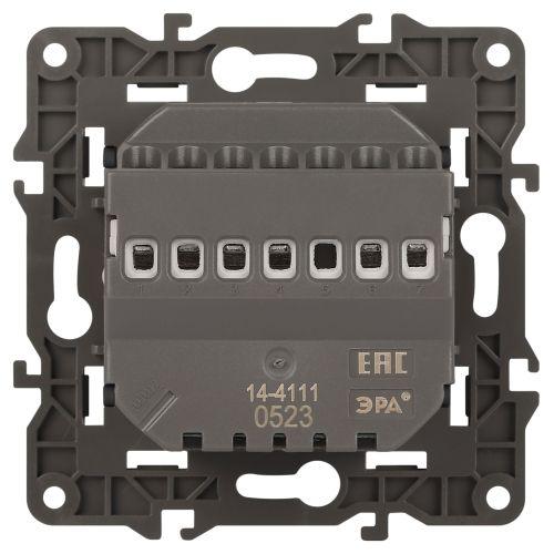 Терморегулятор универс.230В-Imax16А, Эра Elegance, антрацит,14-4111-05 (Б0034379)