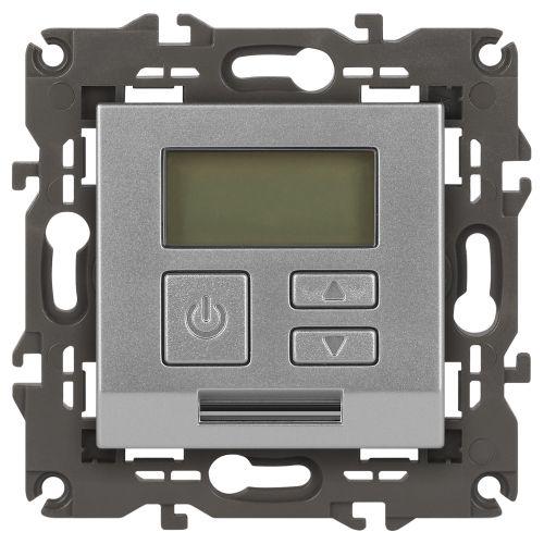 Терморегулятор универс.230В-Imax16А, Эра Elegance, алюминий,14-4111-03 (Б0034377)