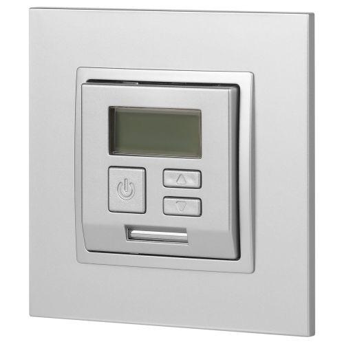 Терморегулятор универс.230В-Imax16А, Эра Elegance, алюминий,14-4111-03 (Б0034377)
