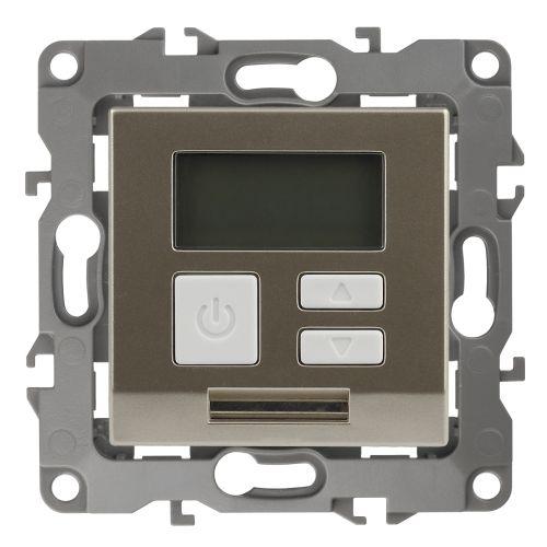 Терморегулятор универс.230В-Imax16А, Эра12, шампань,12-4111-04 (Б0031274)