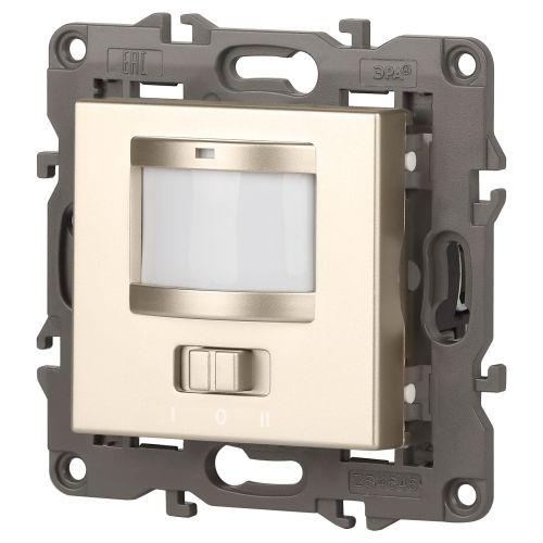 Датчик движения 2-проводной, 180-250В, 200Вт, Эра Eleg, шампань,14-4103-04 (Б0034355)