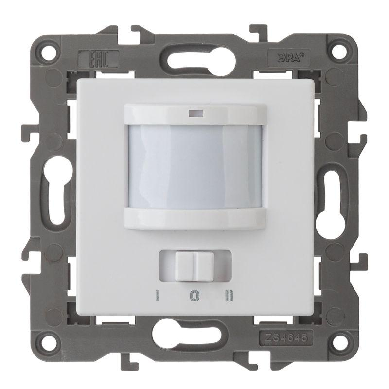 Датчик движения 2-проводной, 180-250В, 200Вт, Эра Eleg, белый,14-4103-01 (Б0034352)