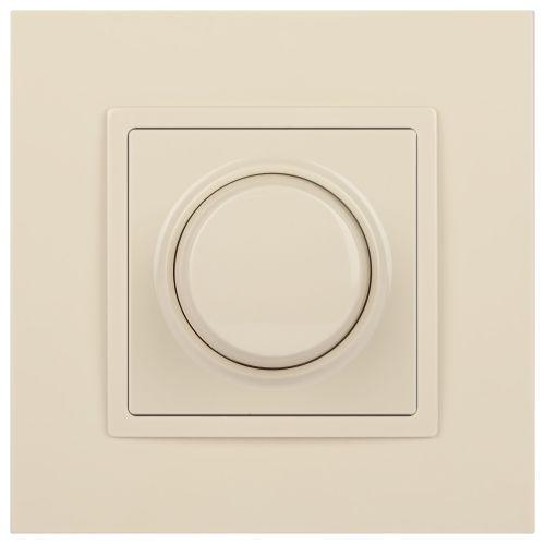 Светорегулятор поворотно-нажимной, 400ВА 230В, Эра Elegance, сл.кость,14-4101-02 (Б0034340)