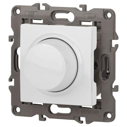 Светорегулятор поворотно-нажимной, 400ВА 230В, Эра Elegance, белый,14-4101-01 (Б0034339)