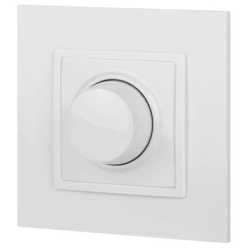 Светорегулятор поворотно-нажимной, 400ВА 230В, Эра Elegance, белый,14-4101-01 (Б0034339)