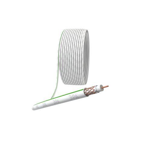 Кабель коаксиальный SAT 703 B 75 Ом Cu/(оплётка Cu 75%) PVC цвет белый 50 м (Б0044615)