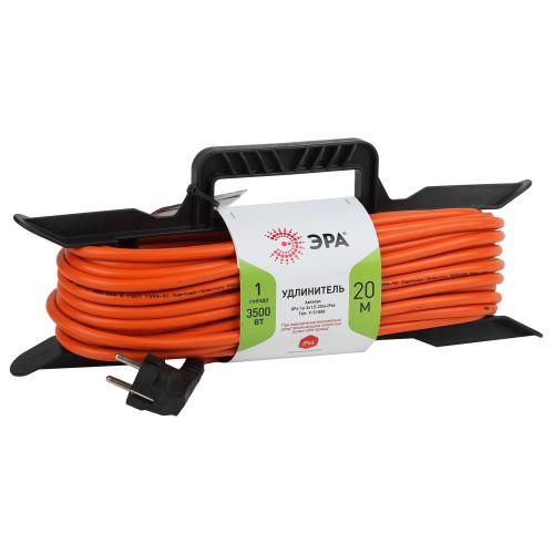 Удлинитель силовой с заземлением на рамке 1 гнездо 20м ПВС 3x1.5