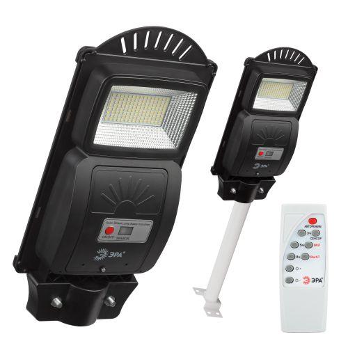 Консольный светильник на солн. бат.,SMD,с кронштейном,20W, с датч. движ.,ПДУ,400lm, 5000К, IP65 ЭРА (Б0046798)