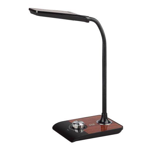 NLED-473-10W-BK Светильники настольные ЭРА NLED-473-10W-BK черный с деревом наст.светильник (Б0033305)