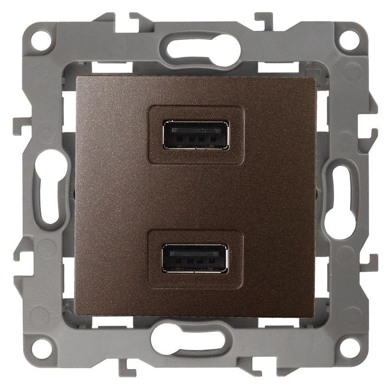 Устройство зарядное USB, 5В-2100мА, Эра12, бронза, 12-4110-13 (Б0027498)