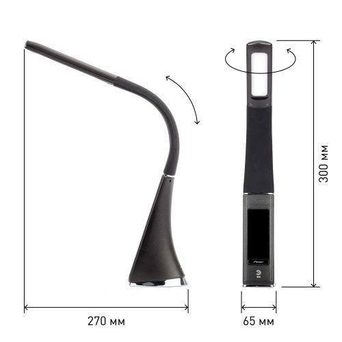 NLED-461-7W-BK Светильники настольные ЭРА NLED-461-7W-BK черный наст.светильник (Б0031609)