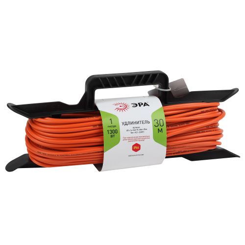 Удлинитель силовой UFx-1e-3x0.75-30m-IP44 на рамке c/з 1 гн 30м ПВС 3x0.75 UFx-1e-3x0.75-30m-IP44 ЭРА (Б0046827)