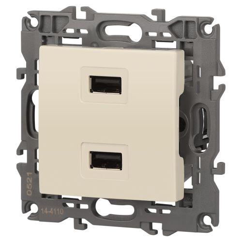 Устройство зарядное USB, 5В-2100мА, Эра Elegance, сл.кость, 14-4110-02 (Б0034359)