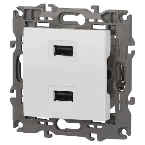 Устройство зарядное USB, 5В-2100мА, Эра Elegance, белый, 14-4110-01 (Б0034358)