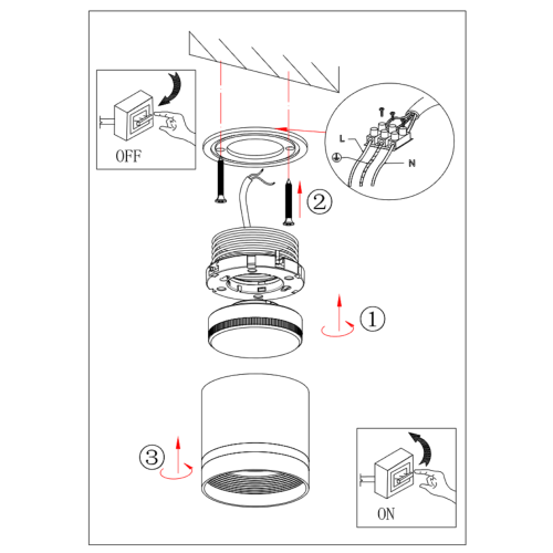 Светильник-подсветка OL9 GX53 WH/WH накладной под лампу Gx53 алюм. бел.+бел. Эра Б0048541
