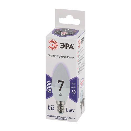 Лампа светодиодная B35-7W-860-E14 свеча 560лм ЭРА Б0031400