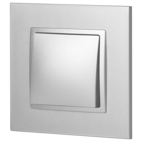 Механизм переключателя 1-кл. СП Эра Elegance 10А IP20 14-1103-03 250В 10AX алюм. Эра Б0034224