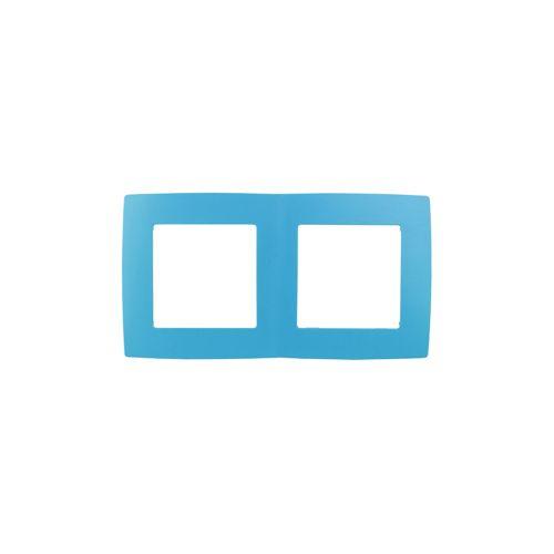 Рамка 2-м 12-5002-28 голуб. ЭРА Б0019402