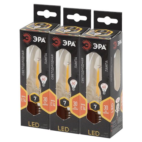 Лампа светодиодная F-LED B35-7w-827-E14 ЭРА Б0027942