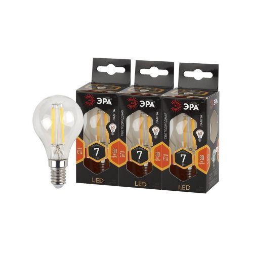 Лампа светодиодная F-LED P45-7w-827-E14 ЭРА Б0027946