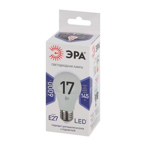 Лампа светодиодная A60-17W-860-E27 грушевидная 1360лм ЭРА Б0031701
