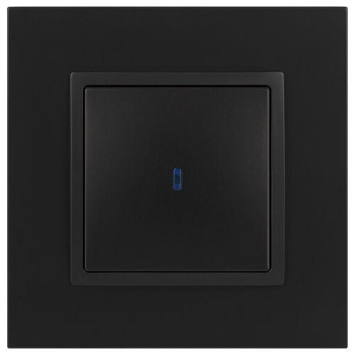 Выключатель 1-кл. СП Эра Elegance 14-1102-05 10А IP20 250В 10AX с подсветкой механизм антрацит Эра Б0034219