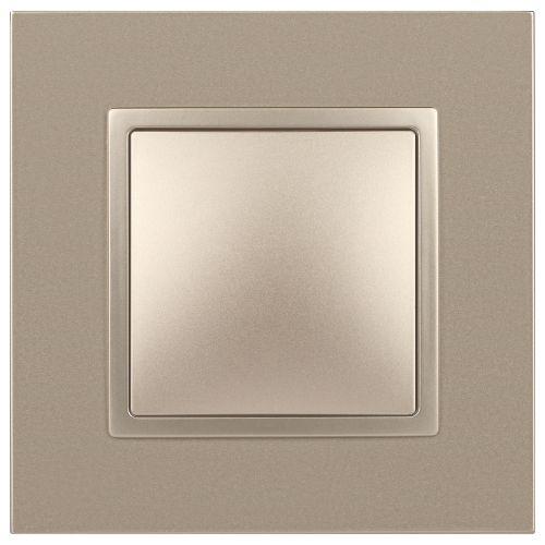 Механизм переключателя 1-кл. СП Эра Elegance 10А IP20 14-1103-04 250В 10AX шампань Эра Б0034226