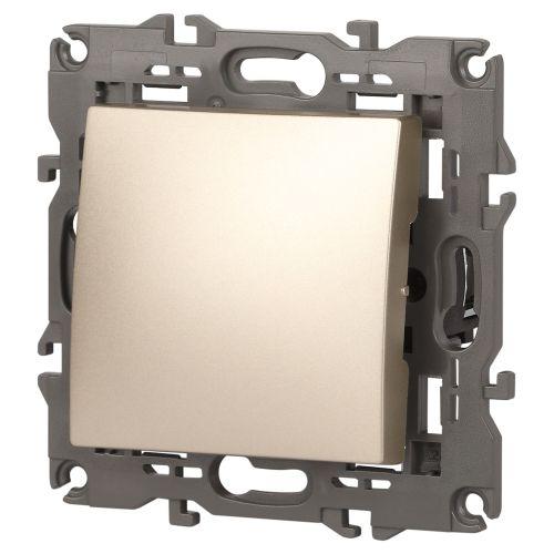 Механизм переключателя 1-кл. СП Эра Elegance 10А IP20 14-1103-04 250В 10AX шампань Эра Б0034226