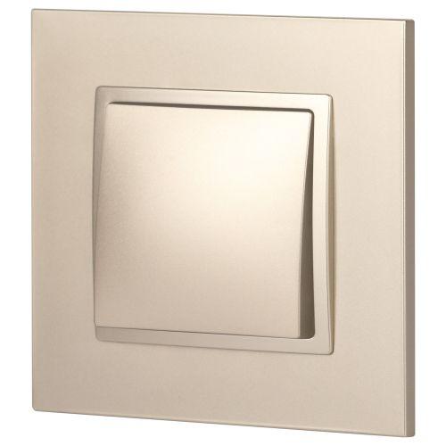 Механизм переключателя 1-кл. СП Эра Elegance 10А IP20 14-1103-04 250В 10AX шампань Эра Б0034226