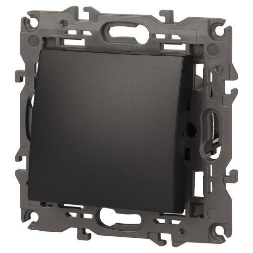 Механизм переключателя 1-кл. СП Эра Elegance 10А IP20 14-1103-05 250В 10AX антрацит Эра Б0034227