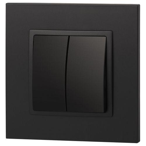 Выключатель 2-кл. СП Эра Elegance 14-1104-05 10А IP20 250В 10AX механизм антрацит Эра Б0034234